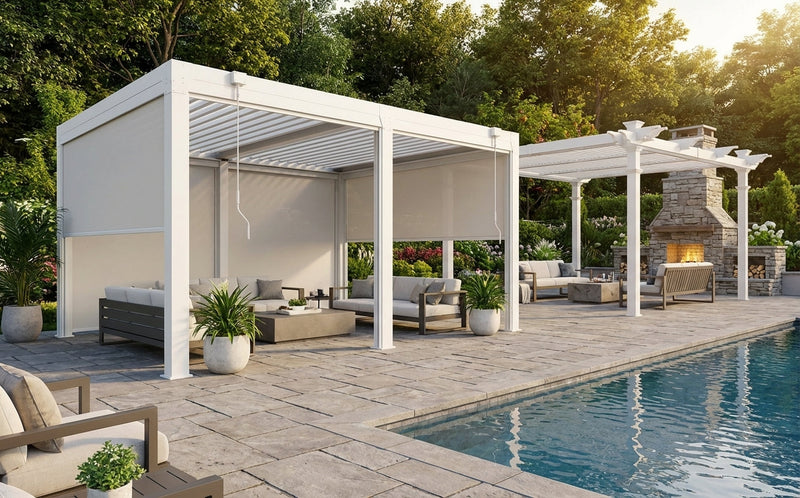 Motorized Pergola Screen System