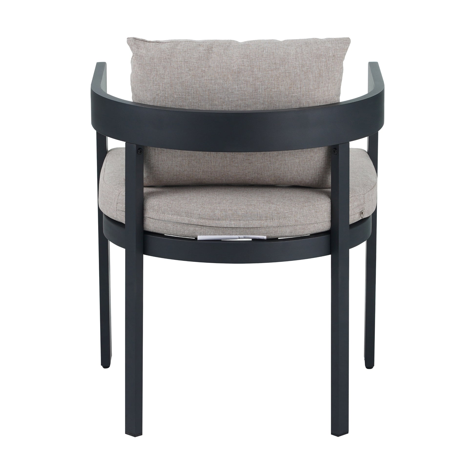 - Ardenvale Outdoor Acacia Wood 5-Piece Dining Set with Aluminum Frame Chairs and Cushions