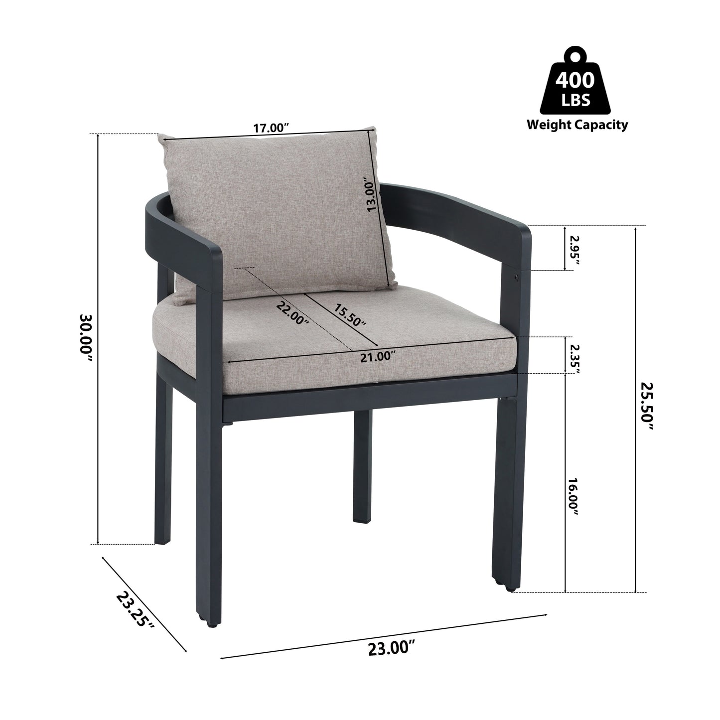 - Ardenvale Outdoor Acacia Wood 5-Piece Dining Set with Aluminum Frame Chairs and Cushions